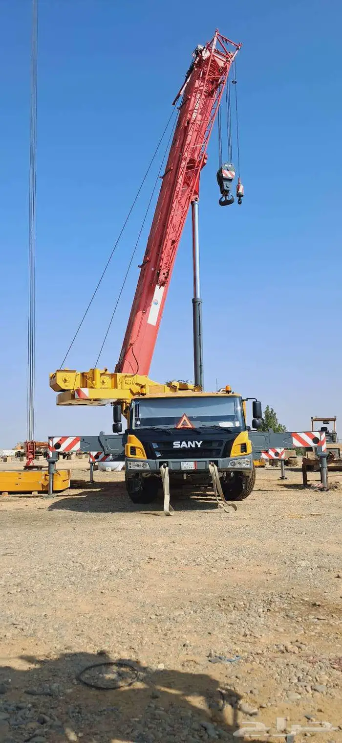 كرين 110 طن مقاس بوم خاص 75 متر للايجار 1
