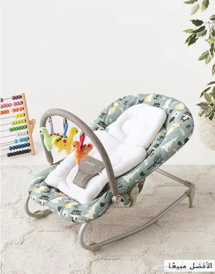 كرسي هزاز للاطفال جلاسة وسرير من عمر الولادة مريح جدا للطفل 0