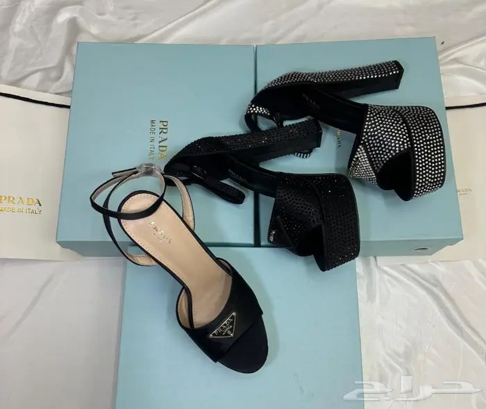 حذاء كعب صنادل برادا فالنتينو صندل نساء احذية فلانتينو PRADA 30