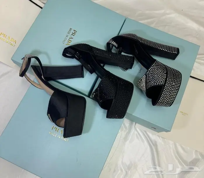 حذاء كعب صنادل برادا فالنتينو صندل نساء احذية فلانتينو PRADA 27