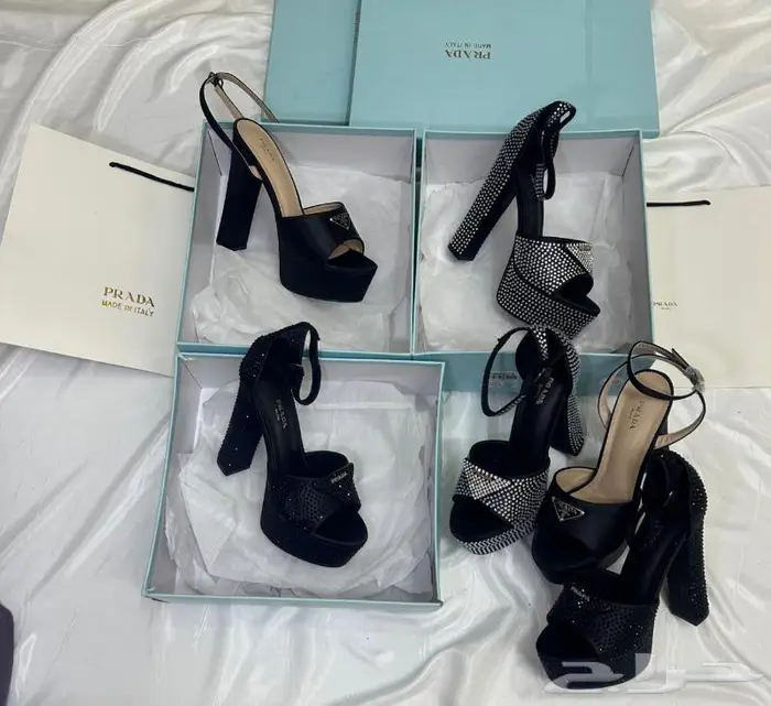 حذاء كعب صنادل برادا فالنتينو صندل نساء احذية فلانتينو PRADA 32