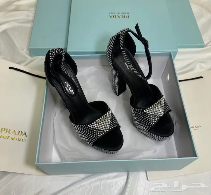 حذاء كعب صنادل برادا فالنتينو صندل نساء احذية فلانتينو PRADA 26