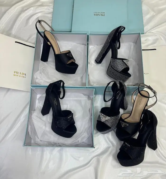 حذاء كعب صنادل برادا فالنتينو صندل نساء احذية فلانتينو PRADA 33