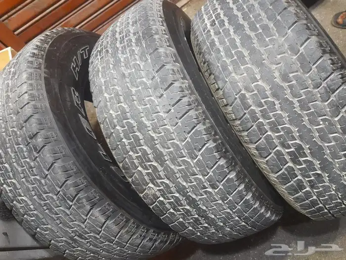 كفرات برجستون يباني خوات الجديد باترل نيسان شبه جديد 0