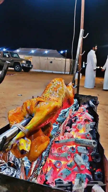 خروف مشوي علا الجمر علا الطريقه التركيه 0