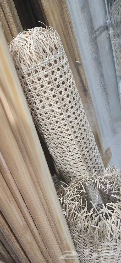 براويز ابواب. وديكورات خشبية ريتان طبيعي تكسيات جدارية 11