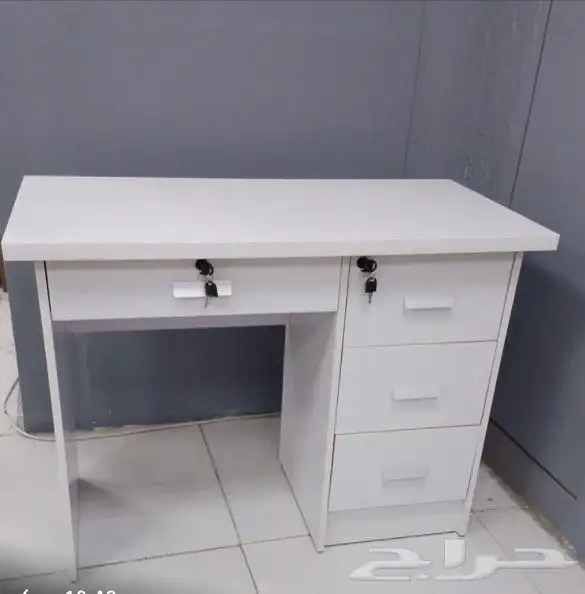 مودرن مكتب سكرتارية ابيض فخم طاولة اجتماع محطة العمل كونتر 49