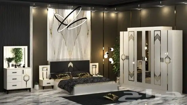 غرف نوم نفرين فاخره جدا وراقيه واتركيه 4