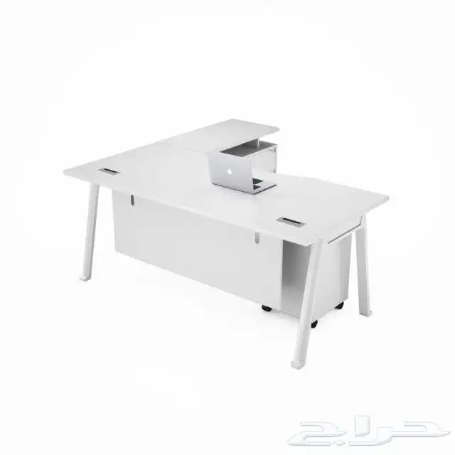 مودرن مكتب سكرتارية ابيض فخم طاولة اجتماع محطة العمل كونتر 17