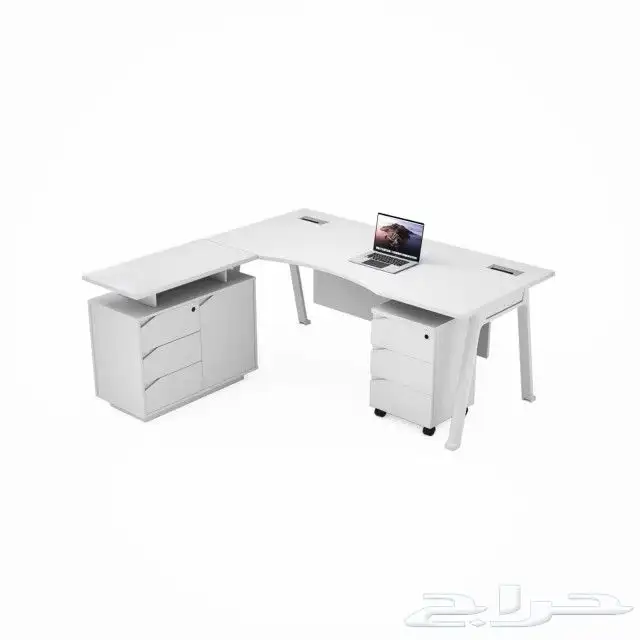 مودرن مكتب سكرتارية ابيض فخم طاولة اجتماع محطة العمل كونتر 16