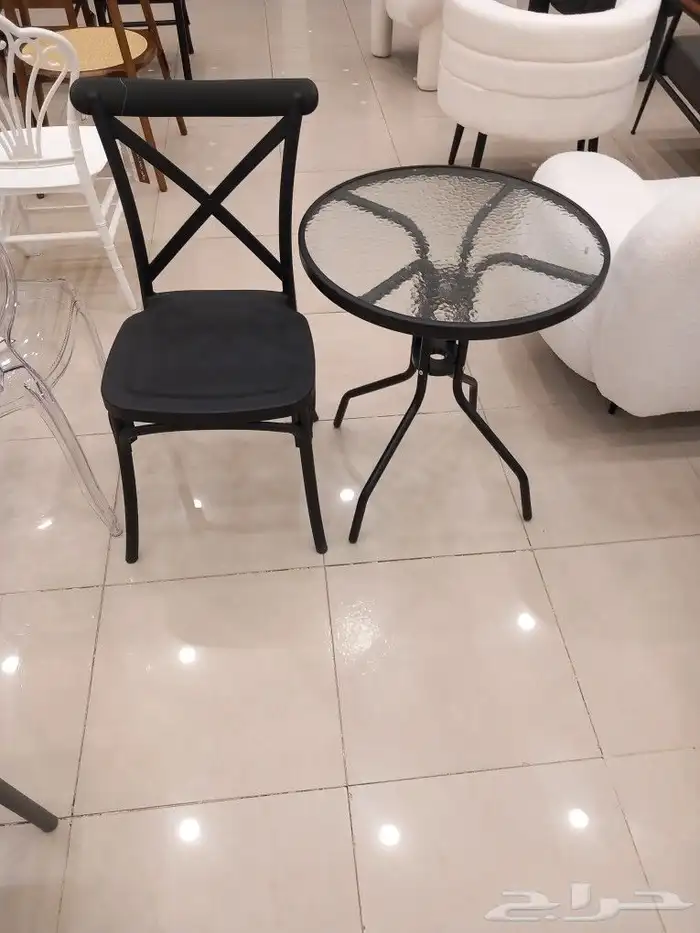 طاولات وكراسي خارجيه فايبر وطاولات قزاز 9