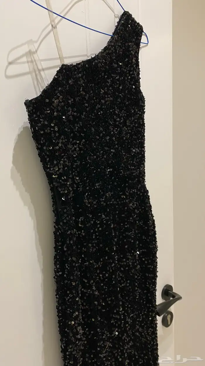 فستان ترتر أسود فخم 3