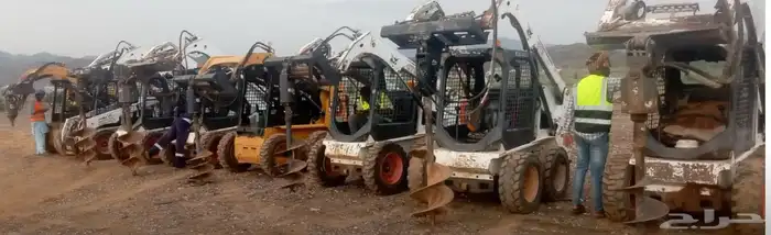 بوبكات دريل حفار للايجار bobcat drill 3
