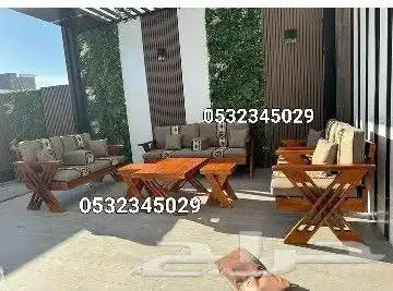 جلسات خارجيه خشب 3