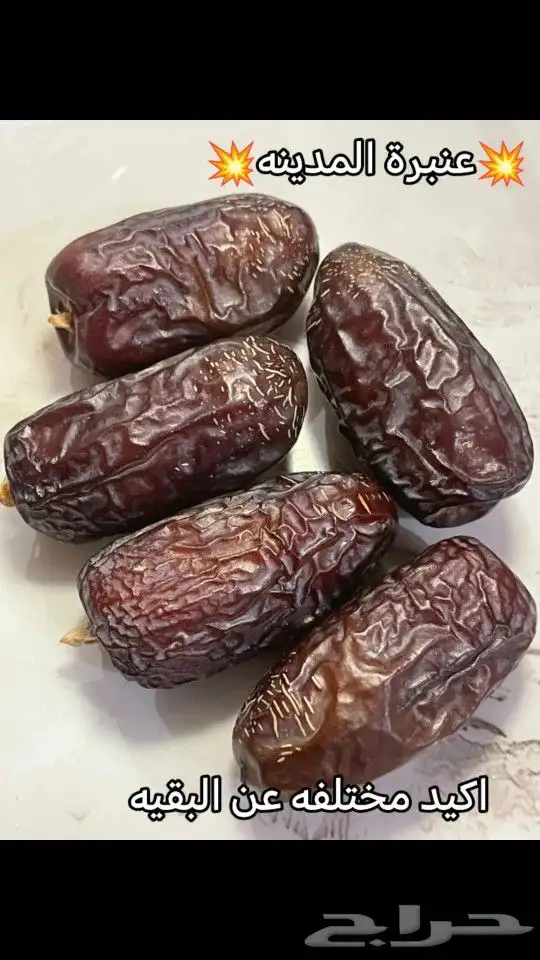 عنبرة المدينه المباركه عضوي والافضل طعما 0
