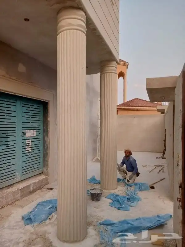 لياسة ملونة ديكورات خارجية وكسر الرخام الاسباني 0