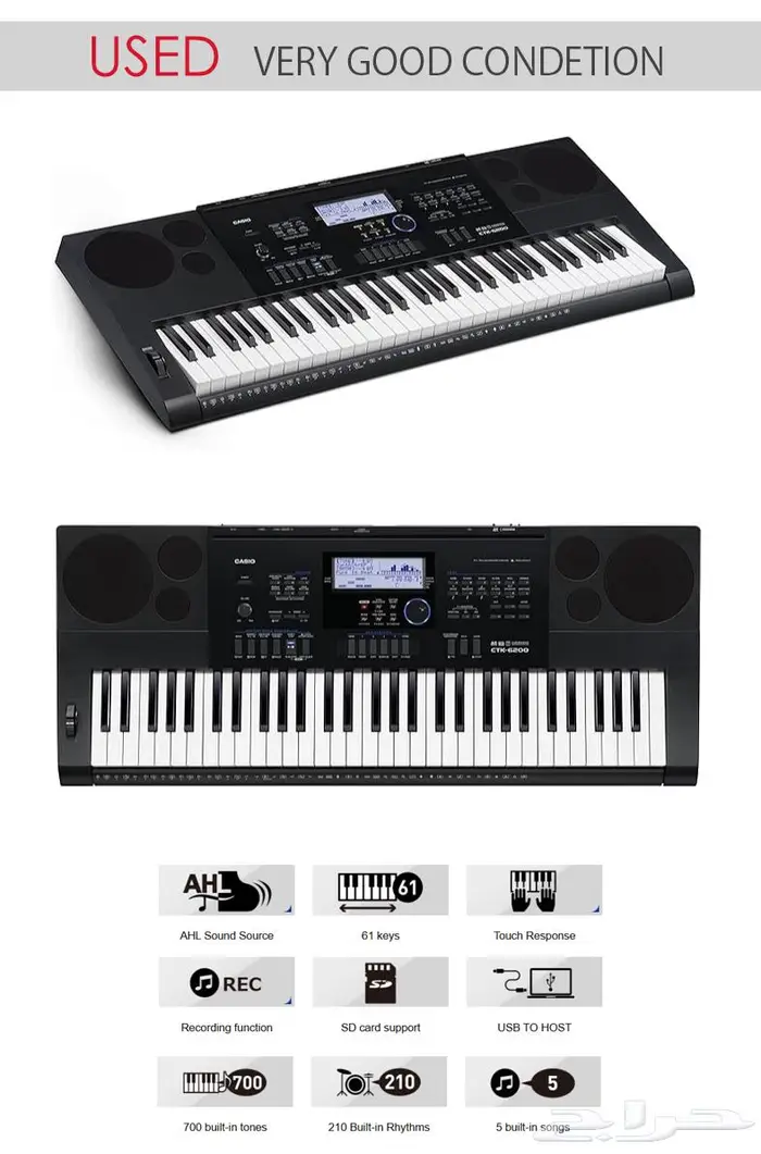CASIO CTK 6200 keyboard - Organ (Used) - Japanese version 0