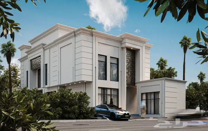 تصميم واجهات فيلا نيو كلاسيك 2