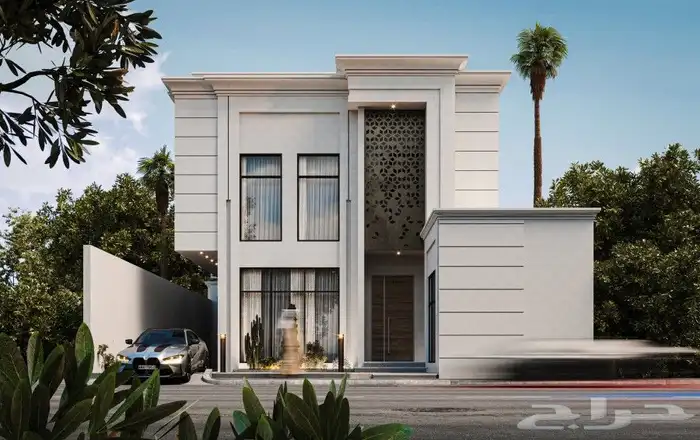 تصميم واجهات فيلا نيو كلاسيك 3
