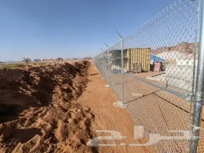 تسوير اراضي بشبوك المجلفنه وسياج الامن 2