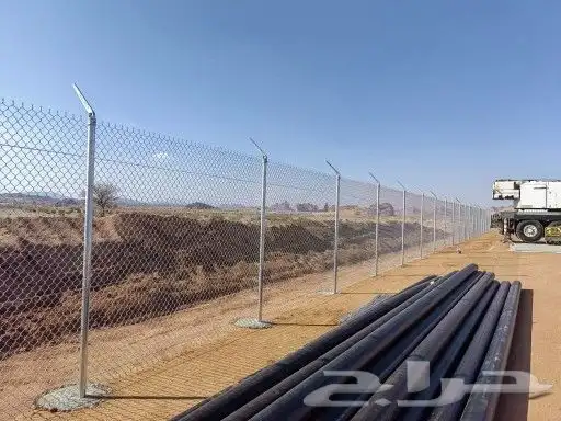 تسوير اراضي بشبوك المجلفنه وسياج الامن 5