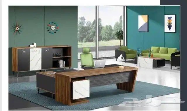 مكاتب طقم مودرن اثاث مكتبي فخم متكاملة جودة اعلي سعر جملة 7