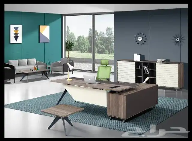 مكاتب طقم مودرن اثاث مكتبي فخم متكاملة جودة اعلي سعر جملة 5