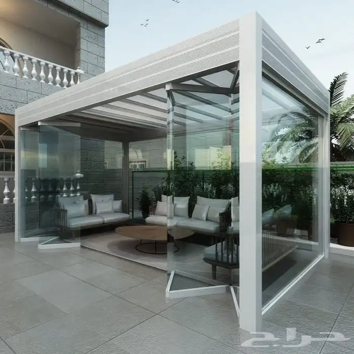 زجاج سكريت غرفه زجاجيه وتنسيق حدائق منزليه 6
