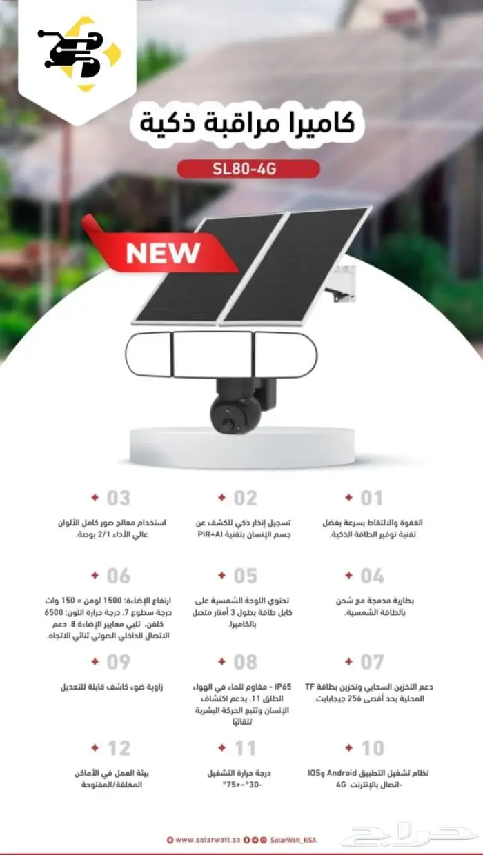 كاميرات الطاقة الشمسية 4