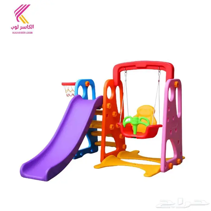 مجموعة أرجوحة و2زلاجة للأطفال الصغار 8