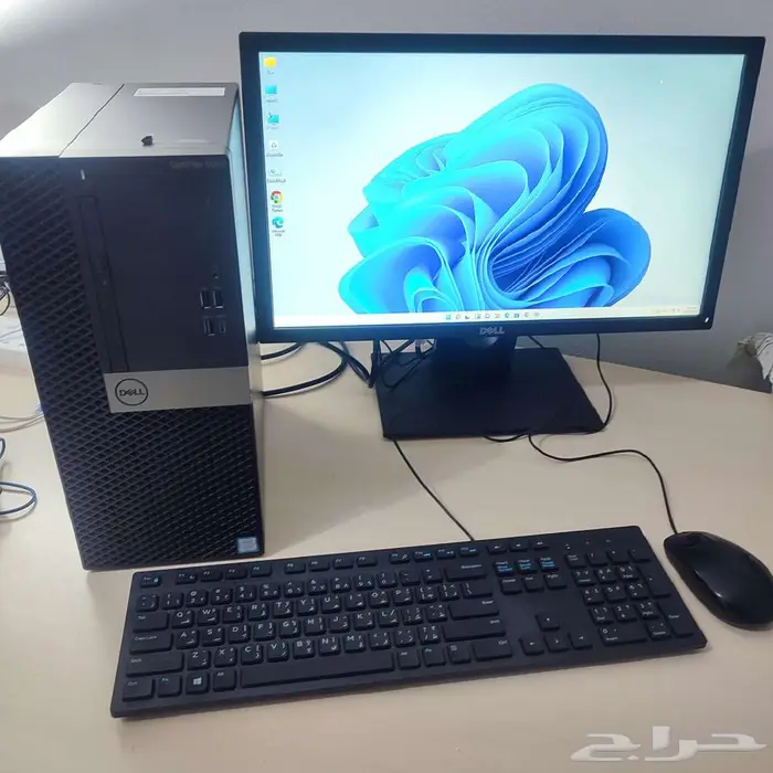 كمبيوتر Dell مكتبي نظيف جدا مواصفات جيدة 0