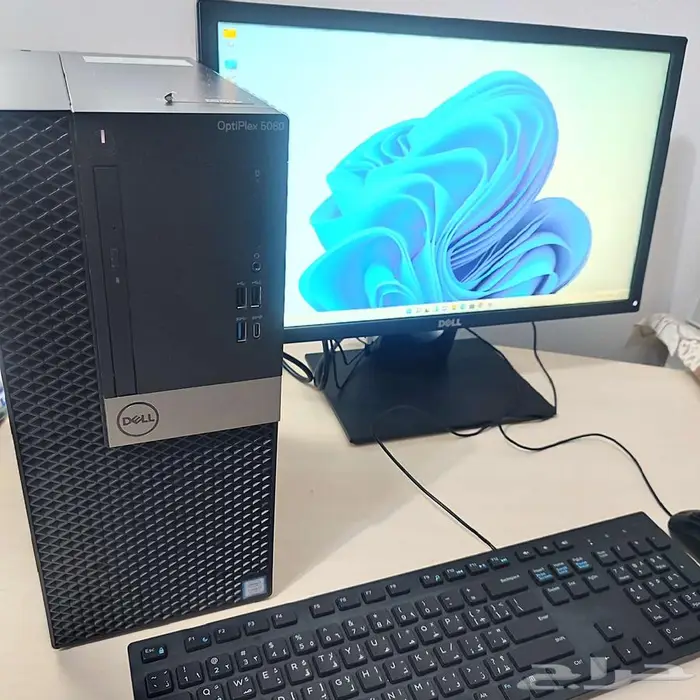 كمبيوتر Dell مكتبي نظيف جدا مواصفات جيدة 1