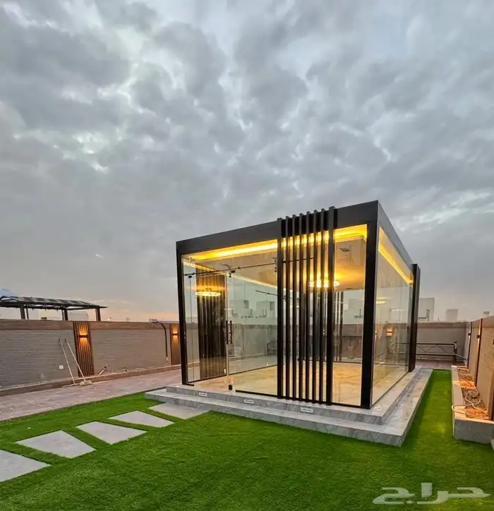 زجاج سكريت غرفه زجاجيه وتنسيق حدائق منزليه 2