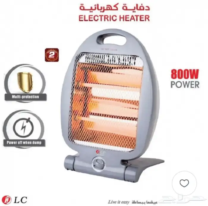 دفاية كهربائية 2 شمعة 800W 1