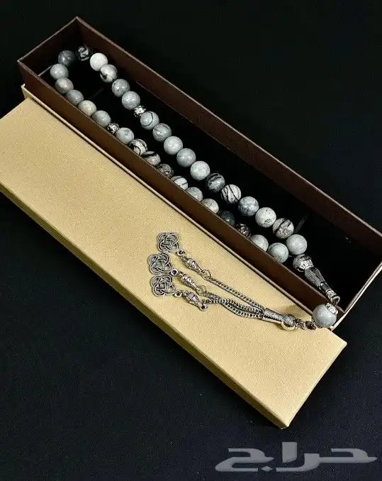 ساعات رجالي مع سبح عقيق 15