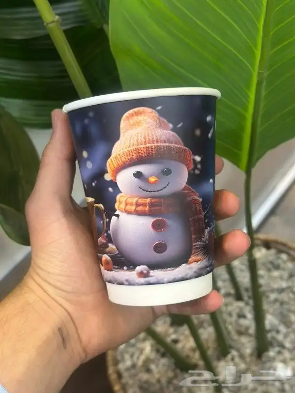 طباعة اكواب كافيهات ورقية ملونة جميع المقاسات خصومات خاصه 5