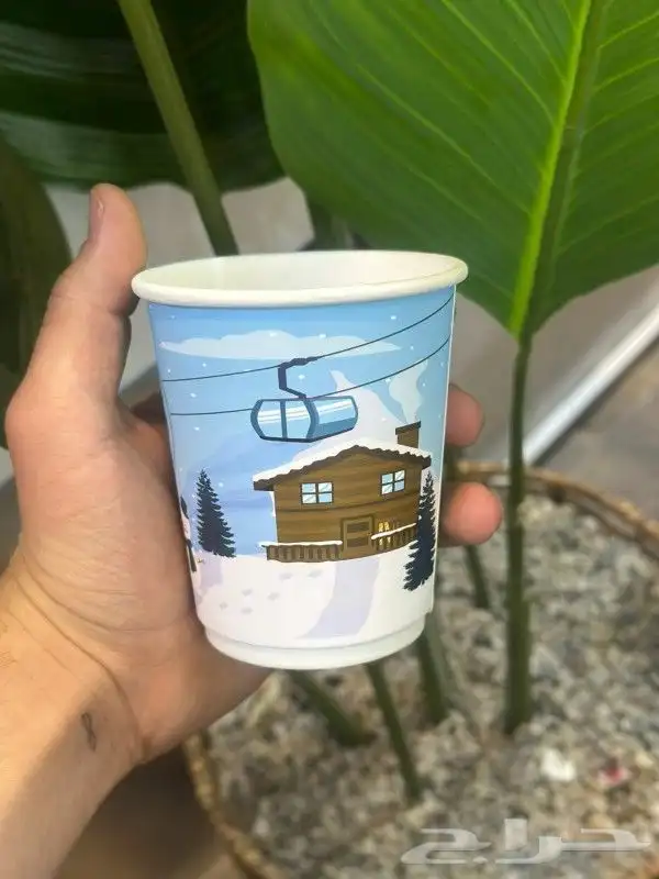 طباعة اكواب كافيهات ورقية ملونة جميع المقاسات خصومات خاصه 0