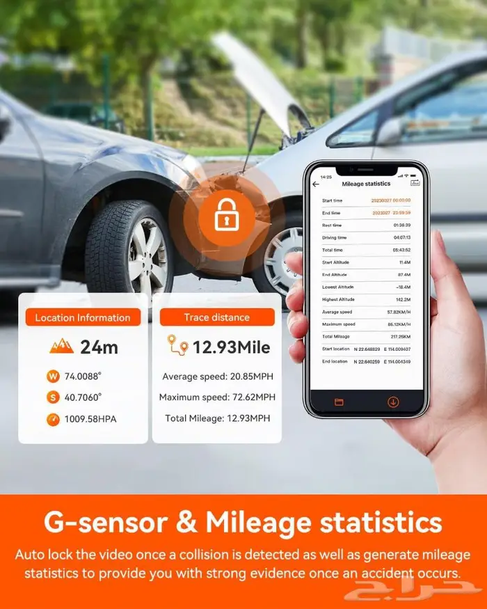 داش كام فانترو تصوير ثلاثي Vantrue N4 Pro 3-Ch 7