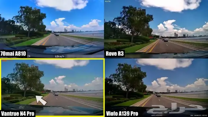 داش كام فانترو تصوير ثلاثي Vantrue N4 Pro 3-Ch 5