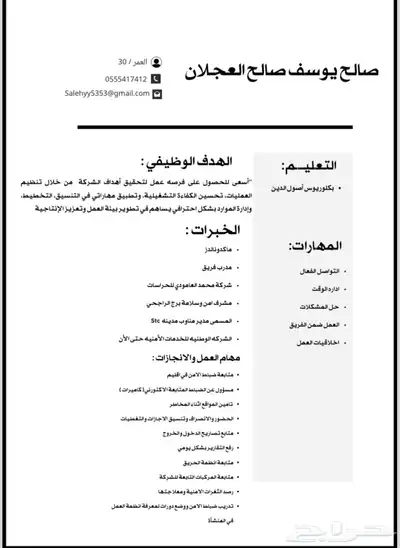 تصميم سيرة ذاتية احترافية بنظام ATS لجذب أصحاب العمل 0