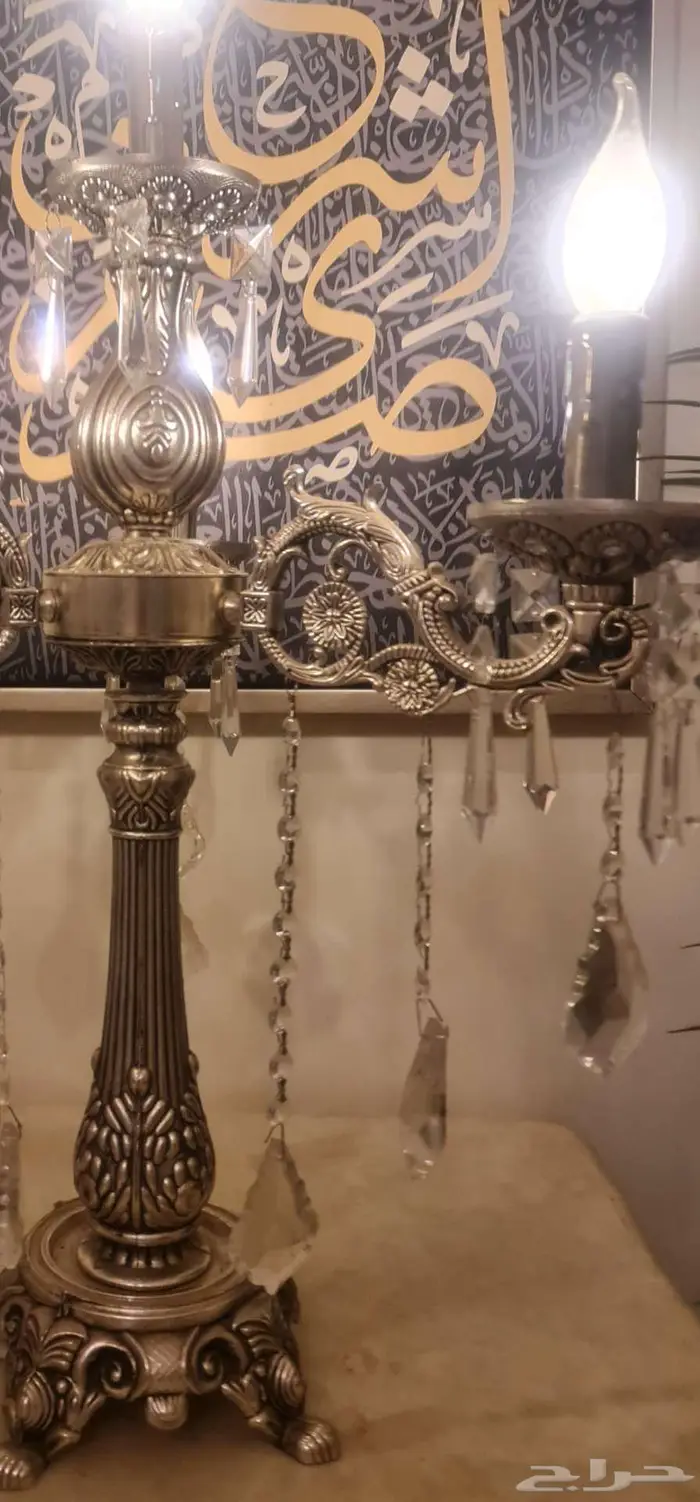 شمعدان فضي فخم 3