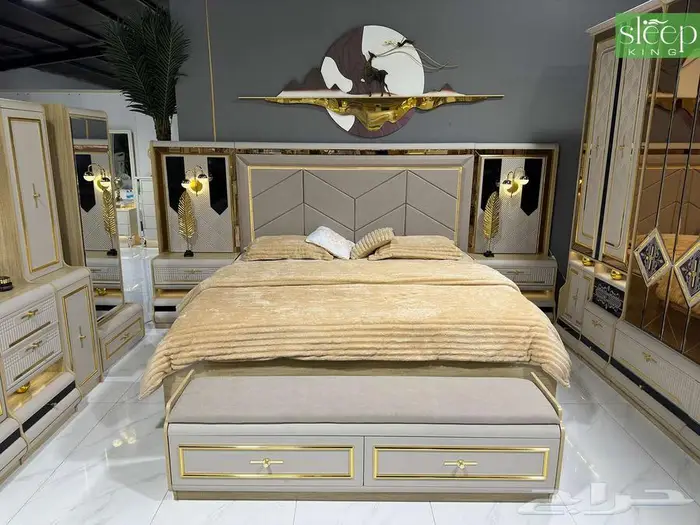 طقم غرف نوم عرائيسي فاخرة 10قطع 0