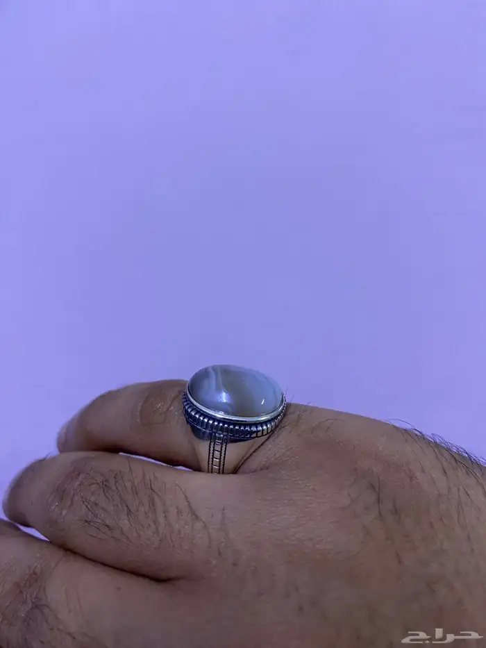 خواتم رجالي عقيق فضة 2