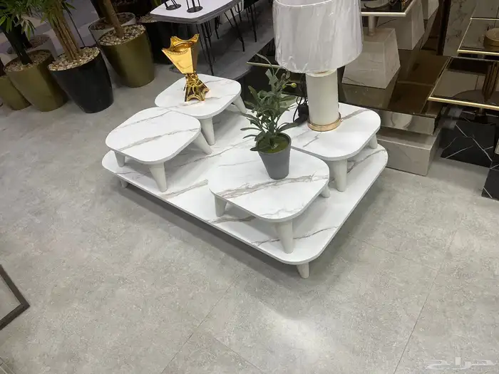 طاولات ارضيه خشب شكل شجر 199 ريال 7