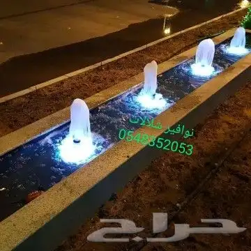 اناره لنوافير 3000K 12V IP68 روس نوافير مصبات مسب مصب شلالا 34