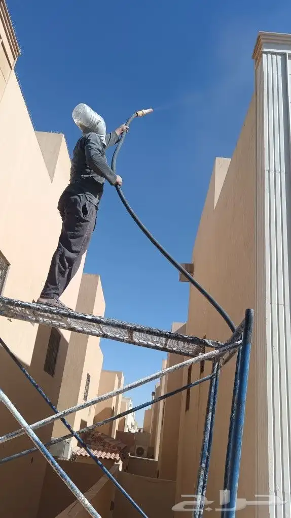 ترميل الخرسانة والحجر تنضيف حديد وسنفره الحديد ضرب رمل 1