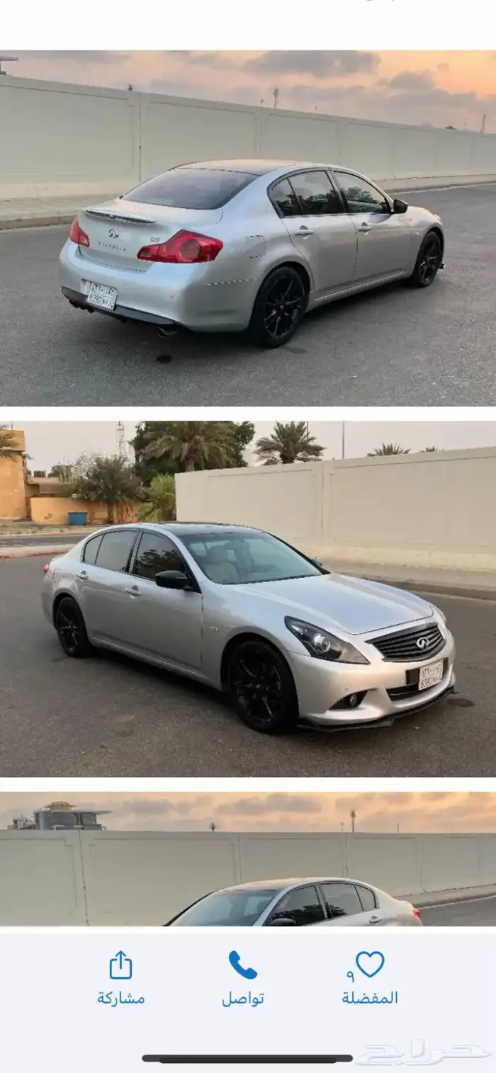 للبيع انفينتي جي 37 موزيل 2010 0