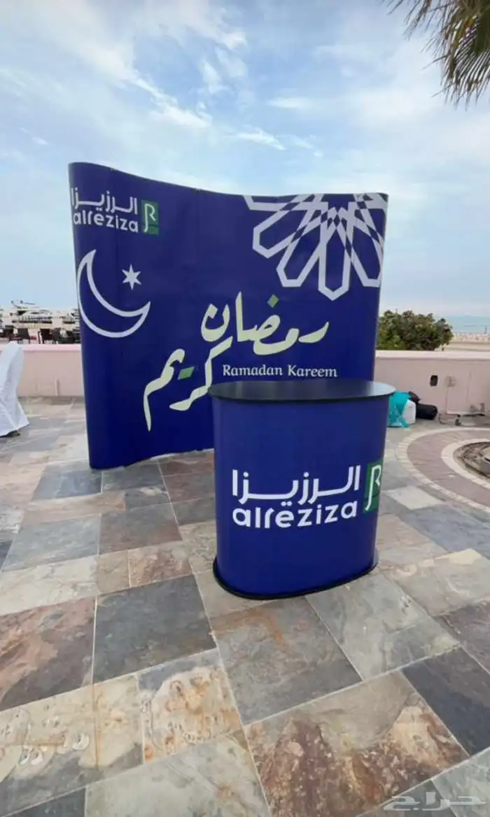 بوابه خشب كيوب ستاندات باك دروب بنر تجهيز مواقع 11