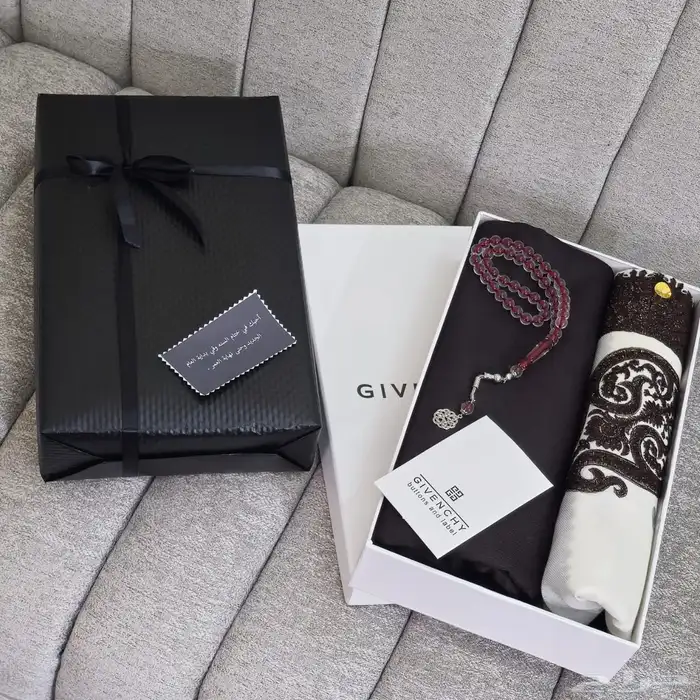 قماش جفنشي مع شال كشميري مع سبحه 2