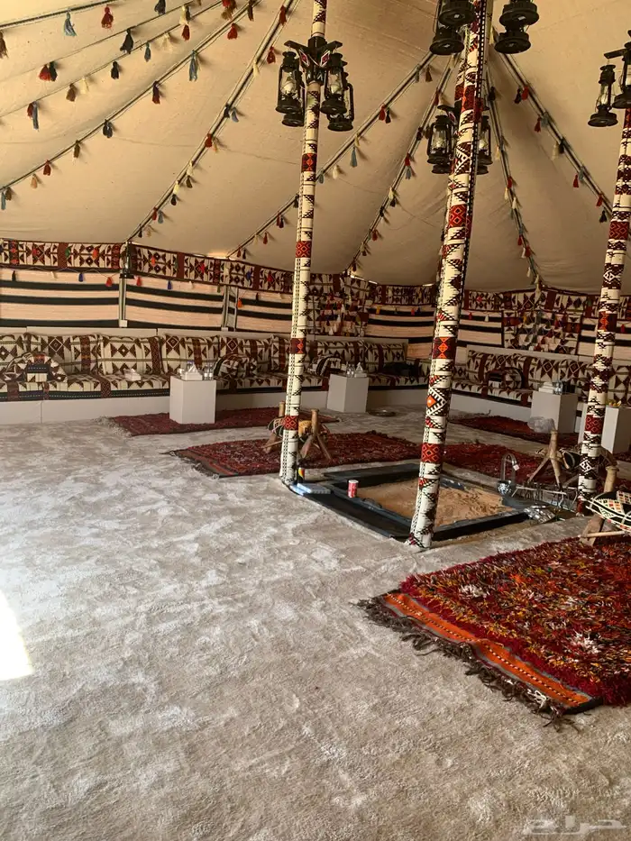 تجهيز مخيمات بيوت شعر خيام 2